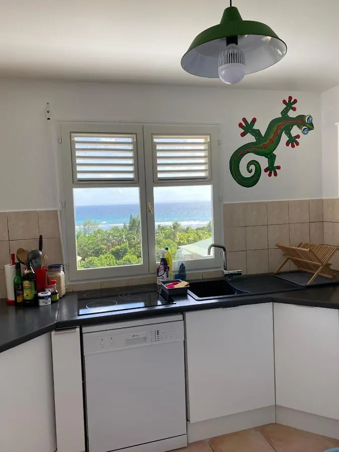 Apartment Les Floralies Gwada -3 - Magnifique Vue Mer- Avec Cuve A Eau Saint-Francois  Guadeloupe